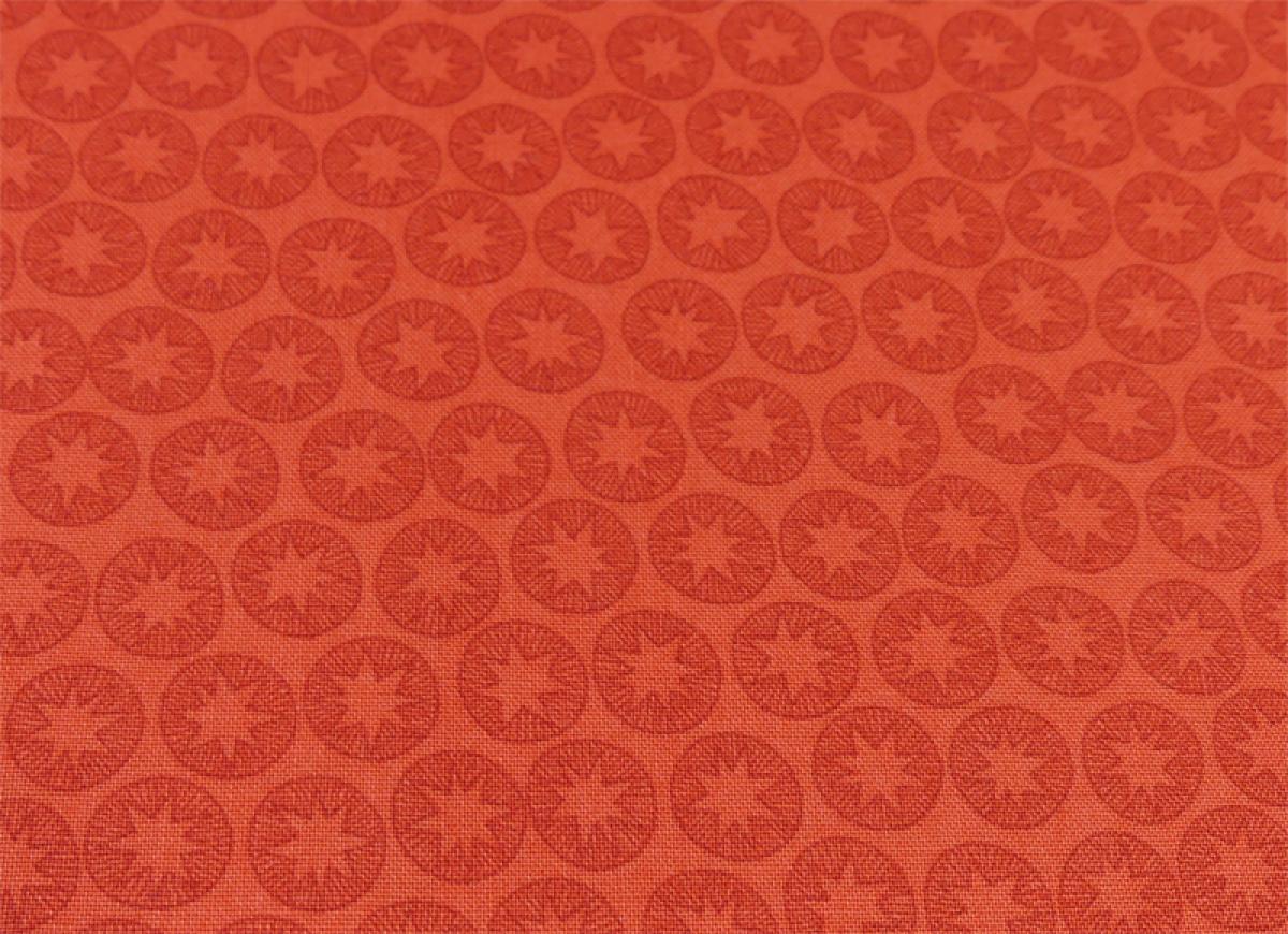 Patchworkstoff New Forest Sterne rot Nahansicht